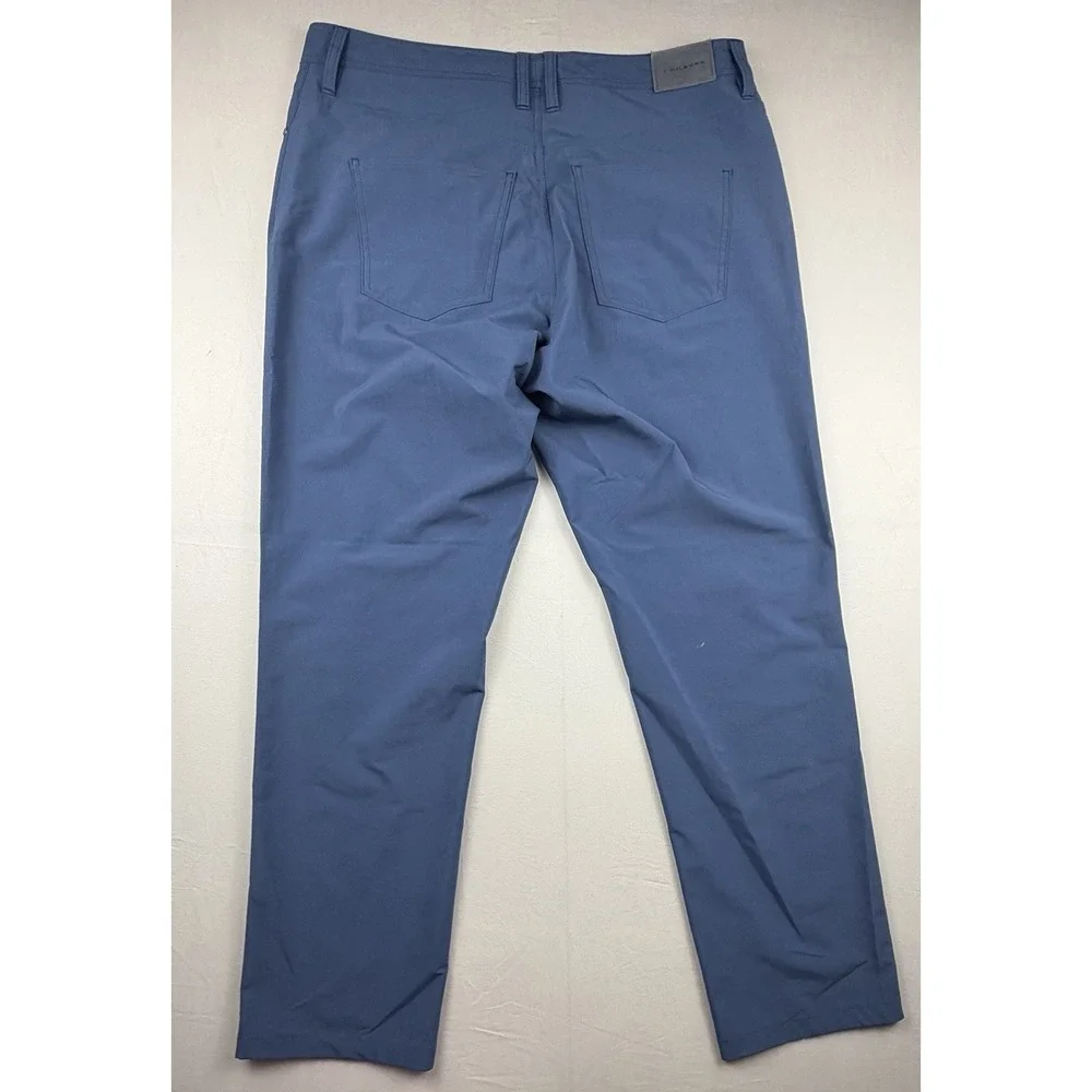 J Hilburn Pants 34x30‎ Blue Golf Men's Performance Preppy Dress Golf